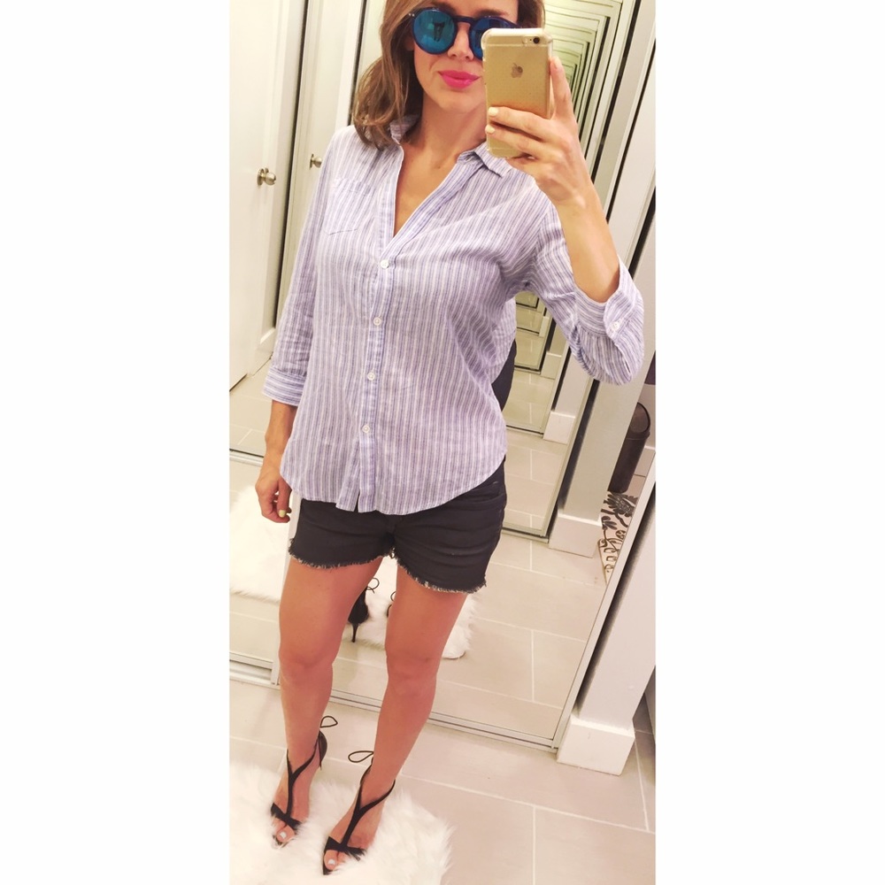 ➡️Elizabeth and James Striped Cohen Shirt⬅️